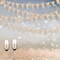 30Ft Champagne Gold Triangle Pennant Banner – Paper Flag Garland for Wedding, Graduation, Birthday, Bachelorette, Party Décor